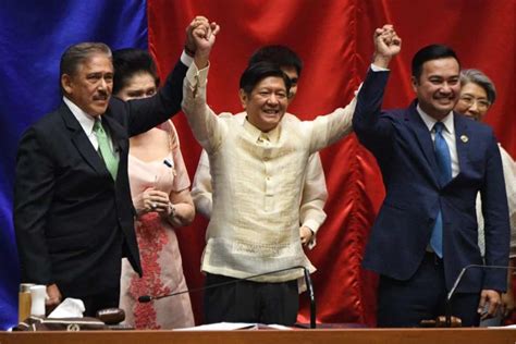 Ferdinand Marcos Jr sworn in as Philippines president .